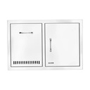 Stainless Steel Door/Propane Drawer Combo with Reveal - view 2