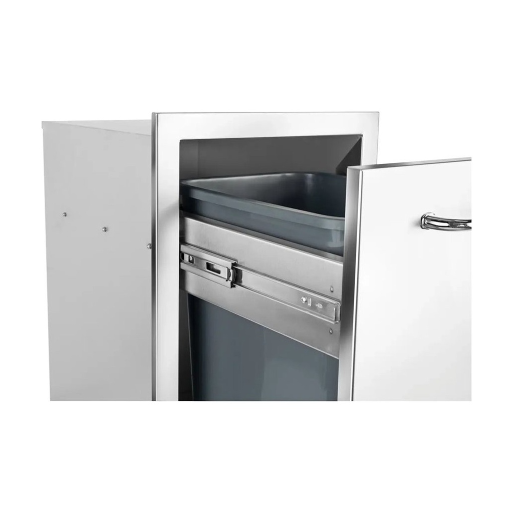 Slim Stainless Steel 10-Gallon Trash Drawer with Reveal (Trash Can Included) - view 4