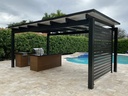 Square Pergola 20' x 12' · Freestanding · Bronze - view 5