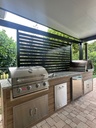 Perello Patio 12 ft Outdoor Kitchen · Bull Outlaw 30" · Weather Pro - full view
