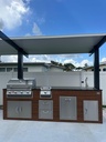 Perello Patio 9 ft Outdoor Kitchen · Bull Outlaw 30" · Weather Pro - full view
