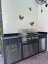 Perello Patio 8 ft Outdoor Kitchen · Bull Outlaw 30" · WPC - full view