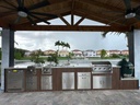 Outdoorkitchen 18 ft · Dark Brown · Bull 30" Griddle Commercial LP - full view