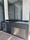 Perello Patio 6 ft Outdoor Kitchen · Sink & Storage · WPC - full view