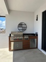 Perello Patio 7 ft Outdoor Kitchen · Bull Outlaw 30" · Weather Pro - full view