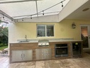 Perello Patio 12 ft Outdoor Kitchen · Sink & Storage · Weather Pro - full view