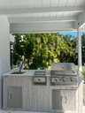 Perello Patio 8 ft Outdoor Kitchen · Bull Steer 25" · Weather Pro - full view