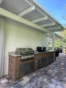 Perello Patio 10 ft Outdoor Kitchen · Bull Outlaw 30" · Weather Pro - full view