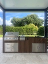 Outdoorkitchen 8 ft · Dark Brown · Blaze BLZ-4LTE3 - full view