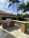 Perello Patio 13 ft L-Shape Outdoor Kitchen · Bull Outlaw 30" · Weather Pro - full view