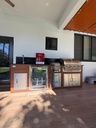 Perello Patio 8 ft Outdoor Kitchen · Bull Outlaw 30" · Weather Pro - full view