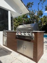 Perello Patio 7 ft Outdoor Kitchen · Bull Outlaw 30" · Weather Pro - full view
