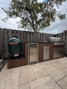 Outdoorkitchen 9 ft · Dark Brown · Bull 30" Outlaw LP - full view