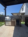 Perello Patio 6 ft Outdoor Kitchen · Bull Outlaw 30" · WPC - full view