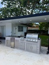 Perello Patio 9 ft Outdoor Kitchen · Bull Outlaw 30" · Weather Pro - full view