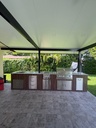 Outdoorkitchen 10 ft · Dark Brown · Bull 30" Outlaw LP - full view