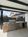 Perello Patio 10 ft Outdoor Kitchen · Blaze LTE+ 32" · Weather Pro - full view