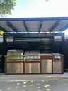 Outdoorkitchen 10 ft · Cinnamon Walnut · Bull Outlaw 30-Inch 4-Burner Built-In Propane Gas Grill - full view