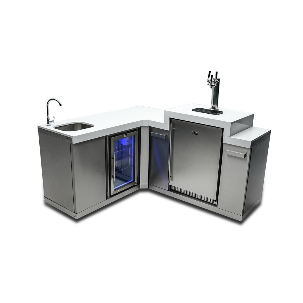 [MA-BEV90KEG] Mont Alpi Beverage Center W/ 90 Degree Corner & Kegerator