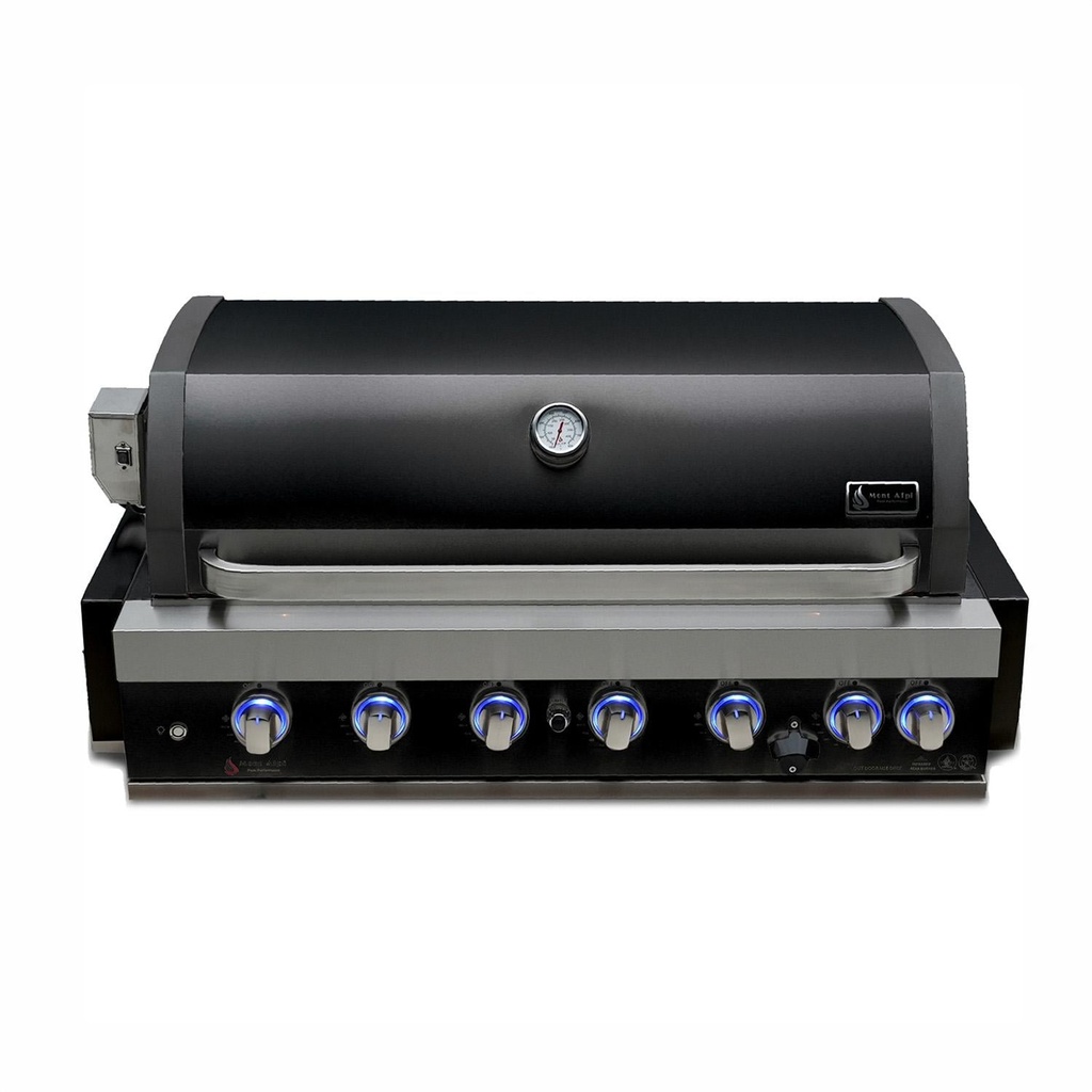 Mont Alpi 805 Black Series 44-in 6 Burner Built-In Propane Grill w/ Rotisserie
