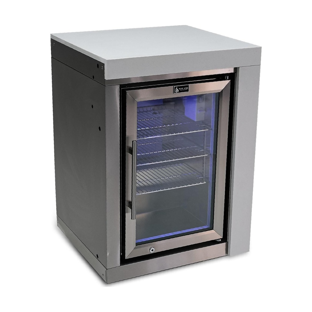 [MASFM] Mont Alpi 2.6 Cu. Ft. Outdoor Rated Refrigerator Cabinet Module - Stainless Steel