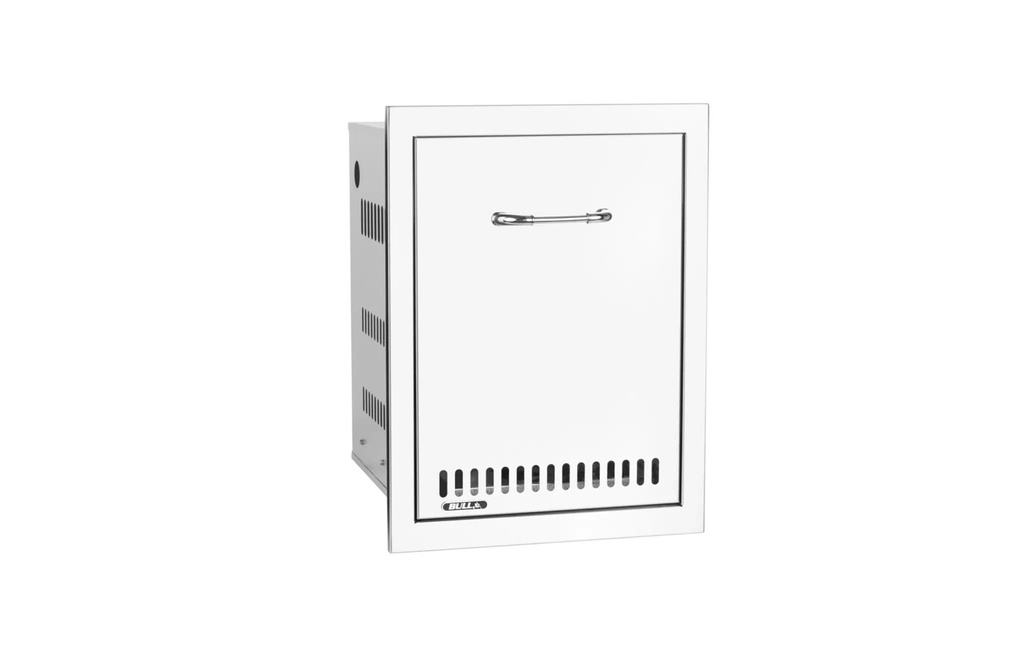 Bull 16-Inch Roll-Out Stainless Steel Trash / Propane Tank Drawer W/ Reveal