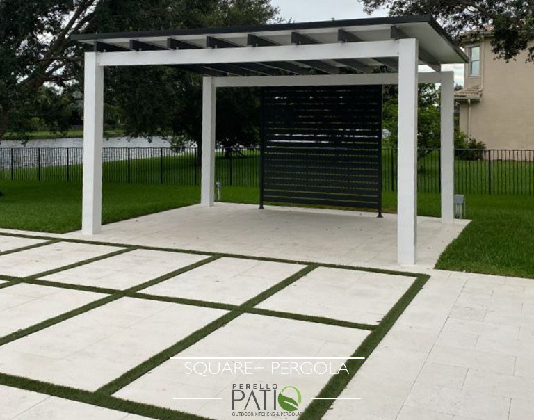 [PP-SPP-20X14-FW] Square Plus Pergola 20' x 14' · Freestanding · White