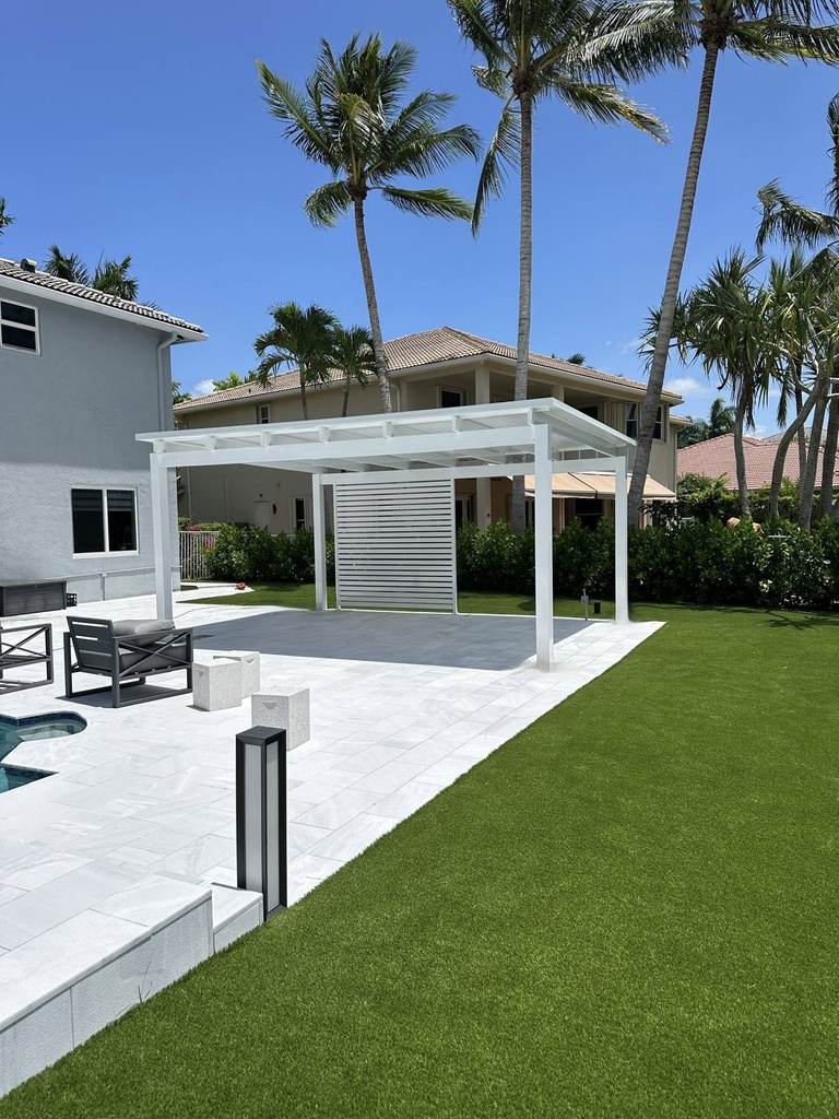 [PP-SP-20X12-FW] Square Pergola 20' x 12' · Freestanding · White