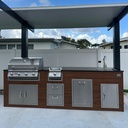 Perello Patio 9 ft Outdoor Kitchen · Bull Outlaw 30" · Weather Pro