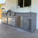 Perello Patio 12 ft Outdoor Kitchen · Bull Outlaw 30" · Weather Pro