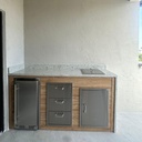 Perello Patio 6 ft Outdoor Kitchen · Sink & Storage · Weather Pro