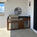 Outdoorkitchen 7 ft · Barrel Oak · Bull 30" Outlaw LP
