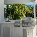 Outdoorkitchen 8 ft · Atlantic White · Bull 24" Steer Premium LP