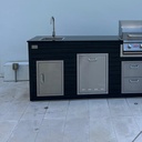 Outdoorkitchen 7 ft · Black · Bull 30" Outlaw LP