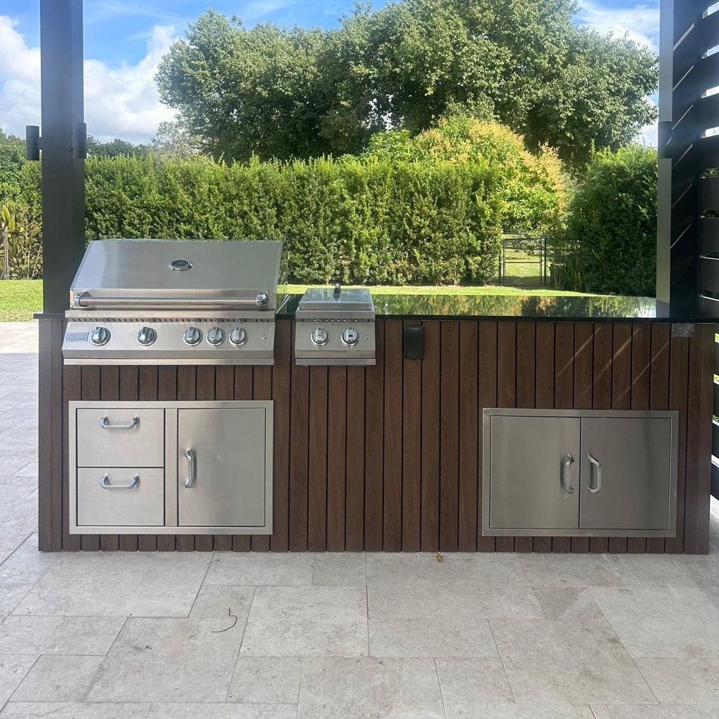 Perello Patio 8 ft Outdoor Kitchen · Blaze LTE+ 32" · WPC