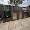 Outdoorkitchen 9 ft · Dark Brown · Bull 30" Outlaw LP
