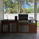 Perello Patio 7 ft Outdoor Kitchen · Bull Outlaw 30" · Weather Pro