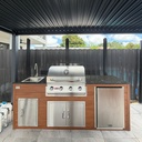 Perello Patio 6 ft Outdoor Kitchen · Bull Outlaw 30" · Weather Pro
