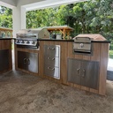 Outdoorkitchen 8 ft · Barrel Oak · Bull 30" Outlaw LP