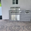 Outdoorkitchen 6 ft · Barnboard Grey · Bull Outlaw 30-Inch 4-Burner Built-In Propane Gas Grill
