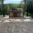 Outdoorkitchen 7 ft · Cinnamon Walnut · Bull Outlaw 30-Inch 4-Burner Built-In Propane Gas Grill