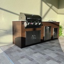 Outdoorkitchen 7 ft · Barrel Oak · Bull Outlaw 30-Inch 4-Burner Built-In Propane Gas Grill