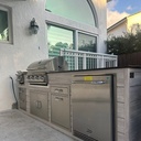 Outdoorkitchen 10 ft · Beachwood Grey · Bull Outlaw 30-Inch 4-Burner Built-In Propane Gas Grill