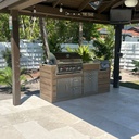 Outdoorkitchen 7 ft · Barrel Oak · Bull Angus 30-Inch 4-Burner Built-In Propane Gas Grill