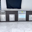 Outdoorkitchen 10 ft · Modern Walnut · Bull 24-Inch 4.9 Cu. Ft. Premium Outdoor Rated Compact Refrigerator Series II