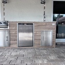 Outdoorkitchen 7 ft · Beachwood Grey · Bull 20-Inch 4.5 Cu. Ft. Compact Contemporary Refrigerator