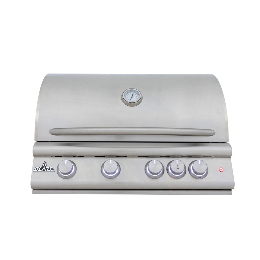 Blaze LTE+ 32-Inch 4-Burner Built-In Gas Grill w/ Lift-Assist Hood & Rear Infrared Burner