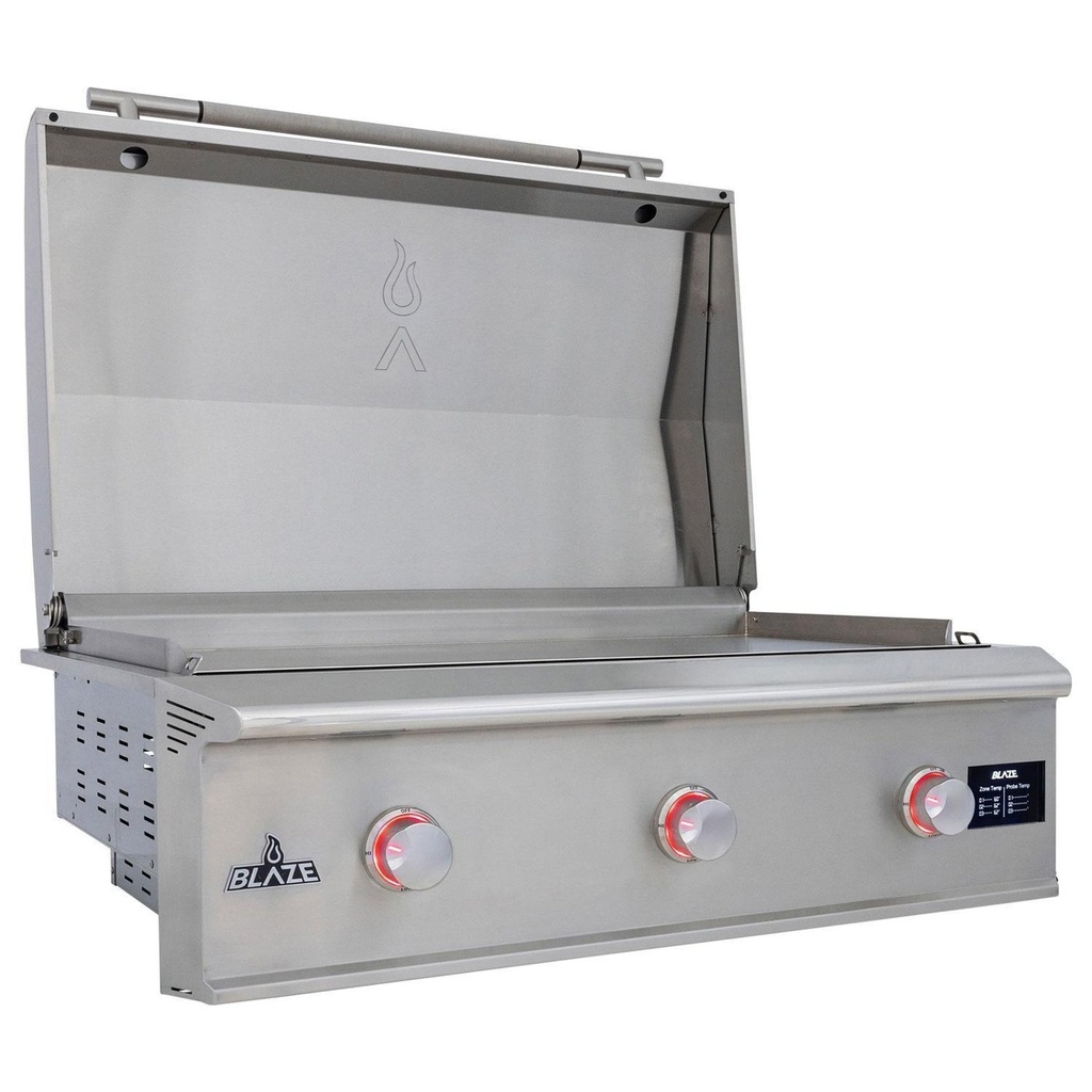 Blaze LTE PRO 40-Inch Built-In Gas Griddle w/ Digital Temperature Screen & Lift-Assist Lid