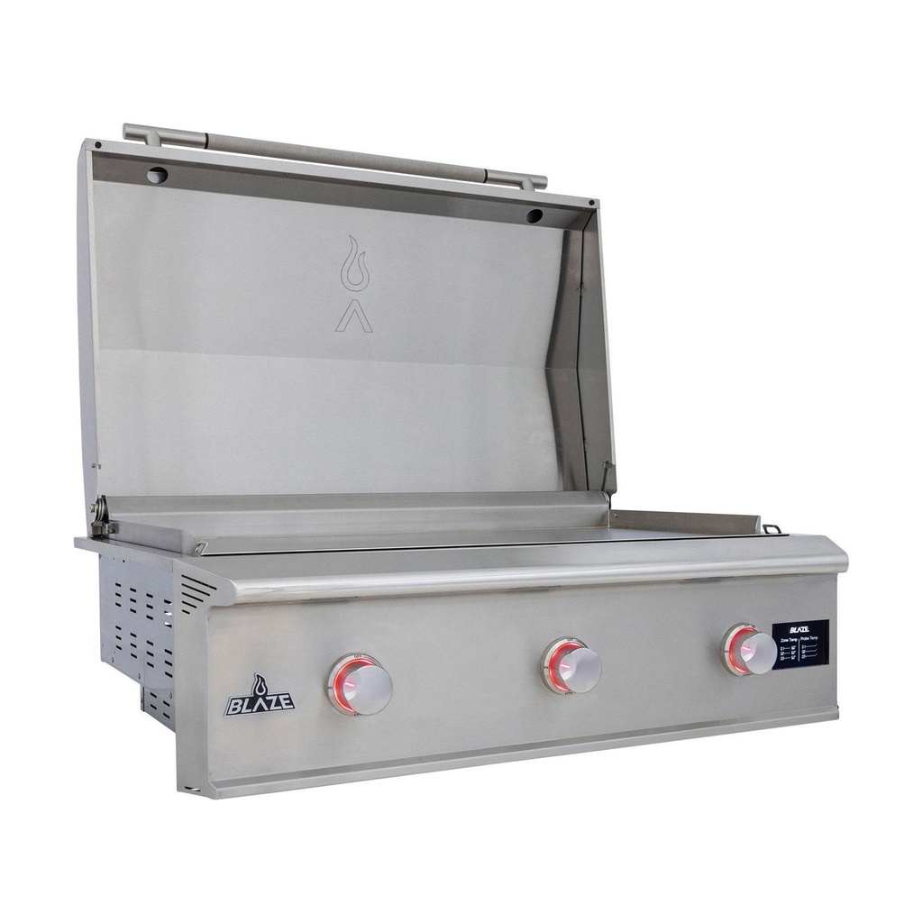 Blaze LTE PRO 40-Inch Built-In Gas Griddle w/ Digital Temperature Screen & Lift-Assist Lid