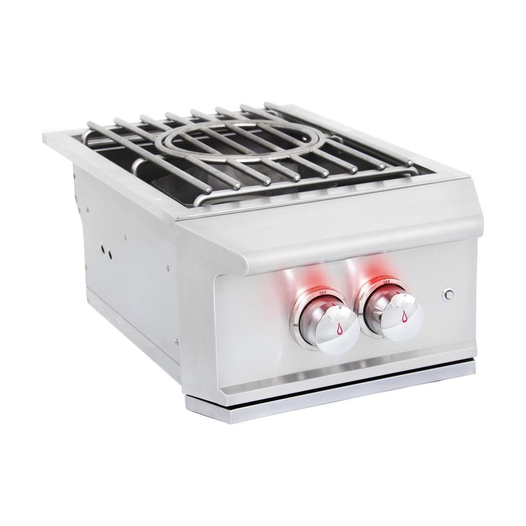 [BLZ-PROPB-LP] Blaze Professional LUX 60,000 BTU Built-In Gas Power Burner w/ Wok Ring & Lid (Liquid Propane (LP))